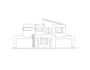 create line art illustration building and landscape