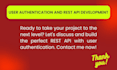 do professional rest apis development with authentication using node and express