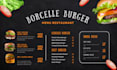 a creative awesome restaurant menu food post