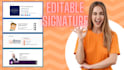 create html email signature clickable email signature