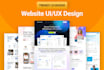 do figma website ui ux design, website figma design, website ui redesign, figma