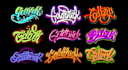 custom design lettering streetwear logo