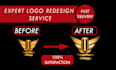 recreate, retouch, fix, redo, edit, modify logo within 8 hours