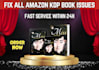fix rejected amazon kdp book cover resize and edit interior format