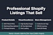 do ecommerce, shopify product listing, product upload, and data entry work
