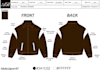 create a detailed corduroy jacket tech pack with size chart, pom, bom, and specs