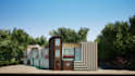 make architectural 3d model and render in sketchup