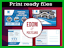 design a fantastic and professional postcard