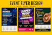 design a professional business flyer, product flyer or event flyer