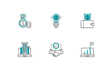 create custom icon design flat, minimalist, 3d, app and website icons
