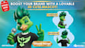 model a cute 3d cartoon character or animal with rigging for animation
