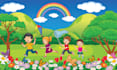 do children story book illustration and book cover with ai