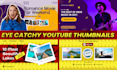 make clickbait youtube thumbnail plus free view boosting consultancy