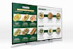 create a digital menu TV screen design for your restaurant