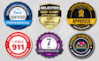 design award badge, 3d seal, certification stamp round logo, monogram, sticker