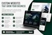 design and develop custom websites with tailored solutions using HTML, CSS, PHP