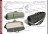 design backpack, trolley bag, tote bag tech pack and sketch