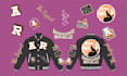 design of streetwear varsity jacket, letterman and clothing