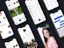 do social media platform app UI design with all services