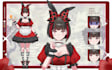draw vtuber live2d model ready to rig in anime style  for vtube studio