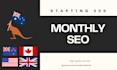 do monthly SEO service with 30 day support
