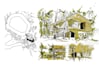 do architectural sketch, activities and conceptual sketch