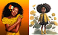 create beautiful african character for book cover