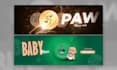 design a meme cryptocurrency logo coin with a twitter banner