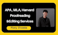 proofread and edit urgent apa, mla, and harvard documents in 6 hours
