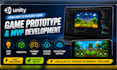 develop unity game prototype, mvp, or hyper casual games