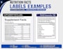 create fda compliant nutrition facts label for you