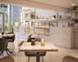do interior design for kitchen, bathroom, bedroom, living room, 3d rendering