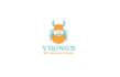 vikings island head logo design