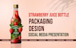 create unique juice label, water bottle label, milk, can, jar label design