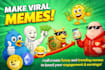 create funny viral memes and meme videos for social media
