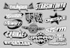 create a business logo y2k chrome effects and costom design