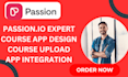 build attractive online course app on passion io