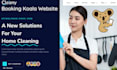 design cleaning service website with booking koala, booking koala website