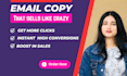 do email copywriting for sales email copy and email sequence