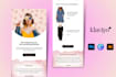 design klaviyo email flows and email template