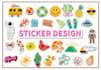do unique logo, sticker, badge, patch die cut and decal