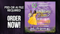 motion graphics flyer, animate flyer, party flyer, event flyer