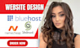 build wordpress website on bluehost, godaddy, siteground, hostinger, namecheap