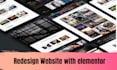 do elementor clone, design and redesign wordrpess websites with elementor