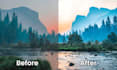 retouch and edit your landscape images