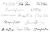 design handwriting, signature, scripted, cursive, handwritten logo