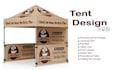 design event tent, table cover, flag, and  canopy tent