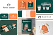 design a premium coffee shop or bakery logo and branding package