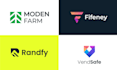 do business logo, brand identity guidelines with full branding kit