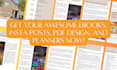 design pdfs, ebooks, planners and welcome packets in canva